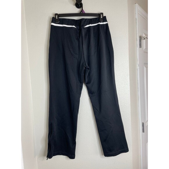Nike Dri-Fit Black Wide Leg Pants L • Athletic Training Yoga Lounge Sweatpants - Picture 4 of 5